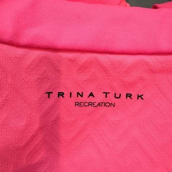 Trina Turk Recreation Pink Athletic Zip Up (L) - Picture 8 of 10
